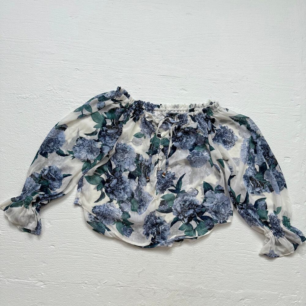L.I.F.E. Love Is For Eternity Floral Off Shoulder Blouse, Size XL